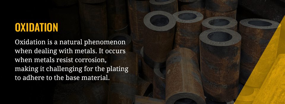 rusted steel pipes